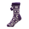 2 Pairs Foxbury Ladies Women Novelty Fairisle Super Soft Cosy Slipper Socks 4-7