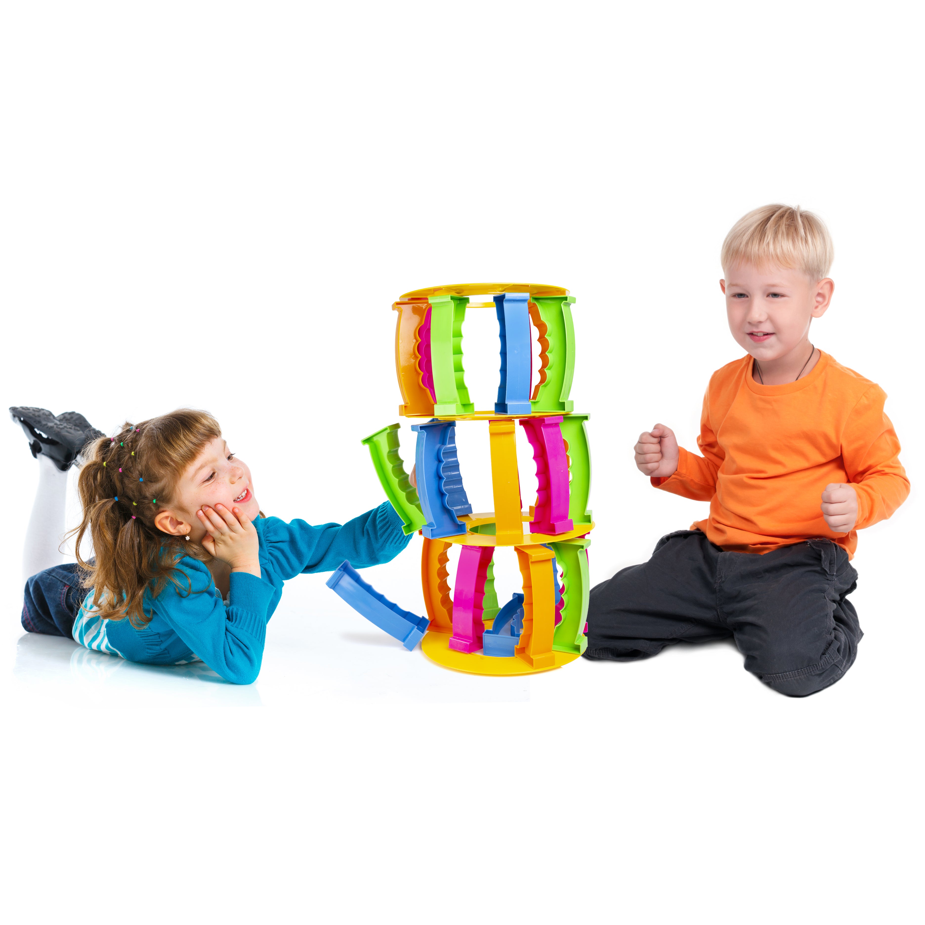 Tower Crash Stacking Challenge Tumble Toppling Children's Kids Family Game
