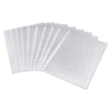 100 X A4 Plastic Punch Punched Pockets 30 Micron Folders Filing Wallets Sleeves