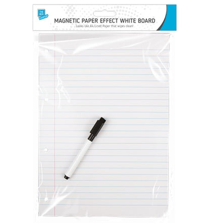 A4 Magnetic Fridge Planner Whiteboard Paper Effect Dry Erase Wipe Meal Diet Memo