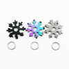 18 In 1 DIY Stainless Multi-Tool Portable Snowflake Shape Key Chain Screwdriver