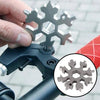 18 In 1 DIY Stainless Multi-Tool Portable Snowflake Shape Key Chain Screwdriver