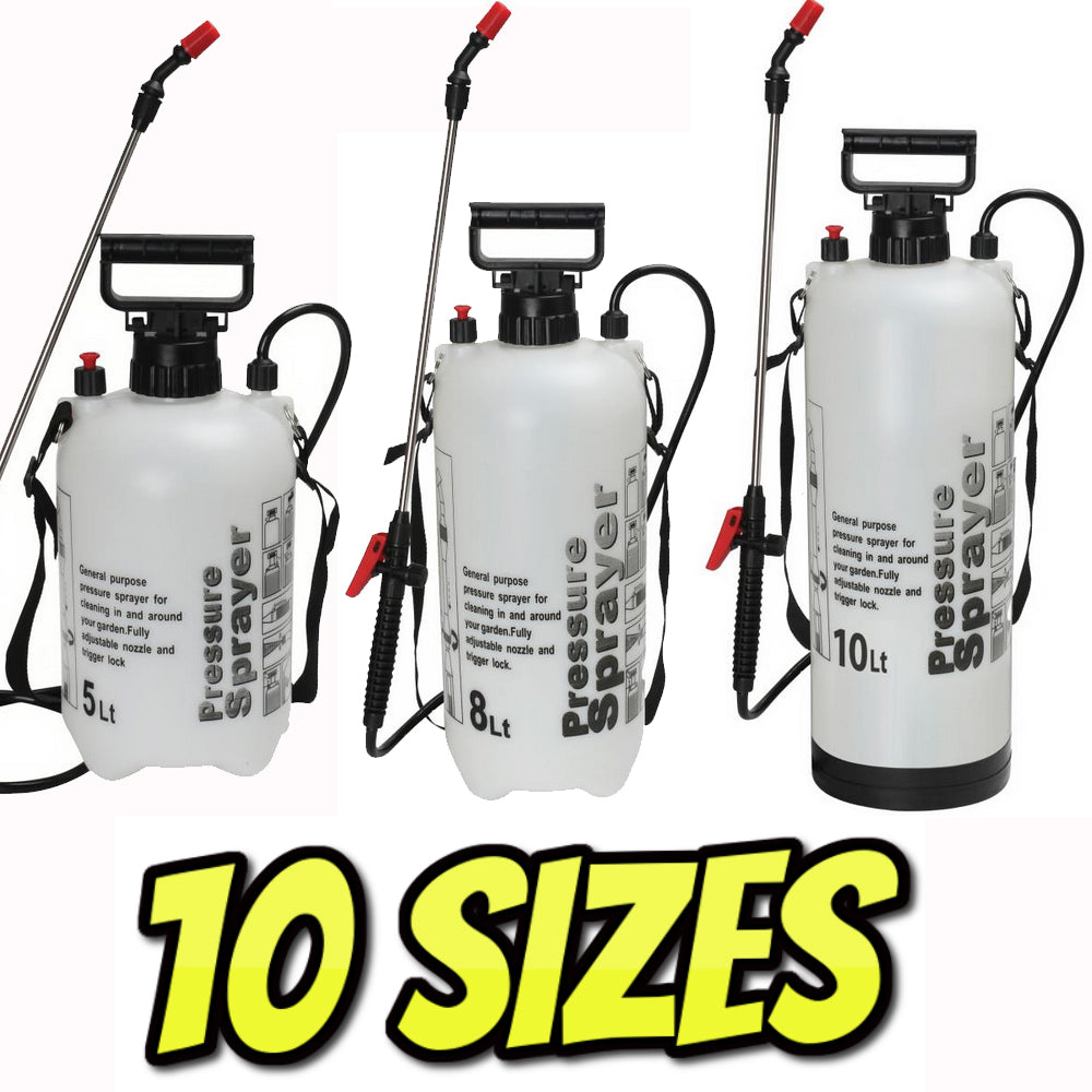Garden Pressure Sprayer Weed Spray Bottle Hand Pump Water Plant Chemical 1L-20L