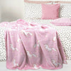 Fleece Blanket Glow in the Dark Large Sofa Throw Soft Warm Faux Fur Mink Kids