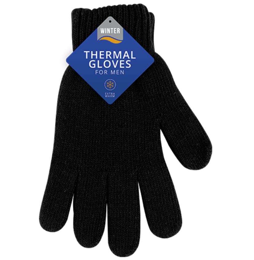 Mens Unisex Winter Thermal Gloves Knitted Extra Warm Stretch Wool Hand Heat UK