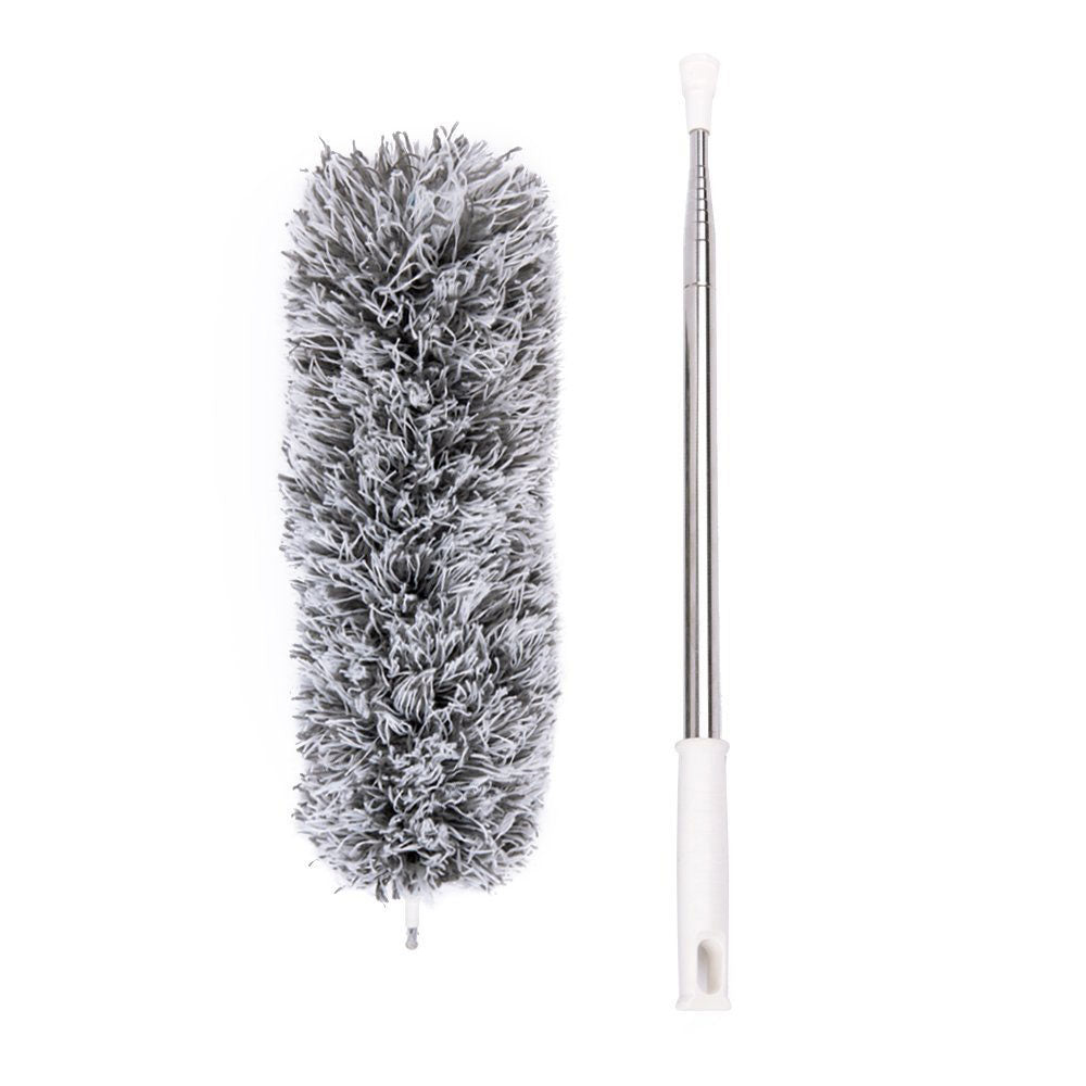 3m Telescopic Microfibre Duster Extra Long Reach Cleaning Bendable Dusting Kit