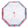 Coronation Umbrella Union Jack Red White Blue England British Flag King Charles