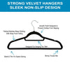 Coat Clothes Hangers Velvet Flocked Non Slip Curved Trousers Dresses Slim 10PK