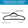 48 x Adult Black Coat Hangers Hanger Coathanger Strong Plastic Clothes Dress Bar