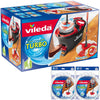 Vileda Easy Wring and Clean Turbo Mop and Bucket Set Microfibre Quick Pedal Dry
