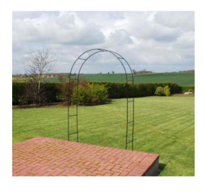 Metal Garden Arch Archway Ornament For Climbing Plants Rose Patio Gateway Sturdy