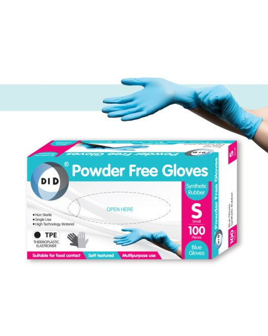 100 Disposable Gloves Powder Latex Vinyl Free TPE Work Tattoo Food Medical