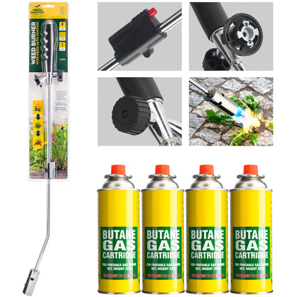 Weed Killer Remover Burner Wand Butane Gas Blowtorch Garden Patio Stone Tiles