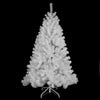 4Ft/5Ft/6Ft Christmas Tree White Pine Artificial with Stand 100 LED Light Option