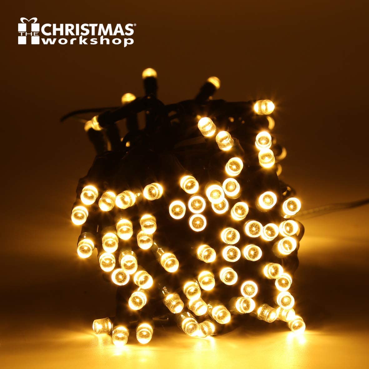 LED Warm White Chaser Christmas Lights|Indoor/Outdoor Fairy Lights|8 Mode|Timer