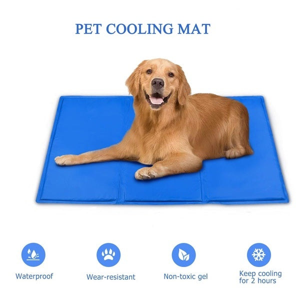 Gel Cooling Mat for Dog Cat Pet Self cooling pillow Summer Hot Weather 40 x 50cm