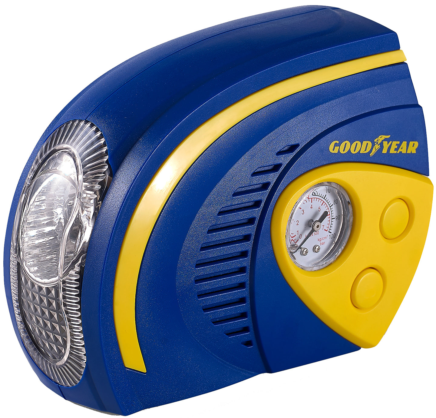 Goodyear 2 in 1 Tyre Air Compressor Inflator With LED Light Car Bike Bicycle