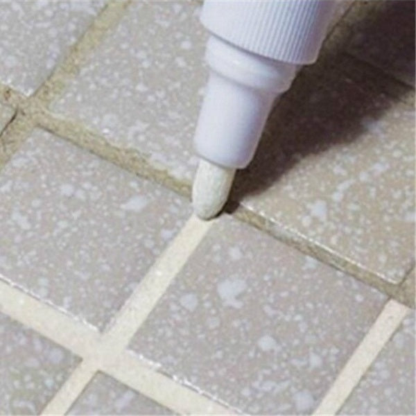 2 x Tile Grout Whitening Pen Refresher White Kitchen Shower Bathroom Mould