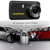 Goodyear 1080P Dual Lens Car DVR Front and Rear Camera Video Dash Cam Recorder