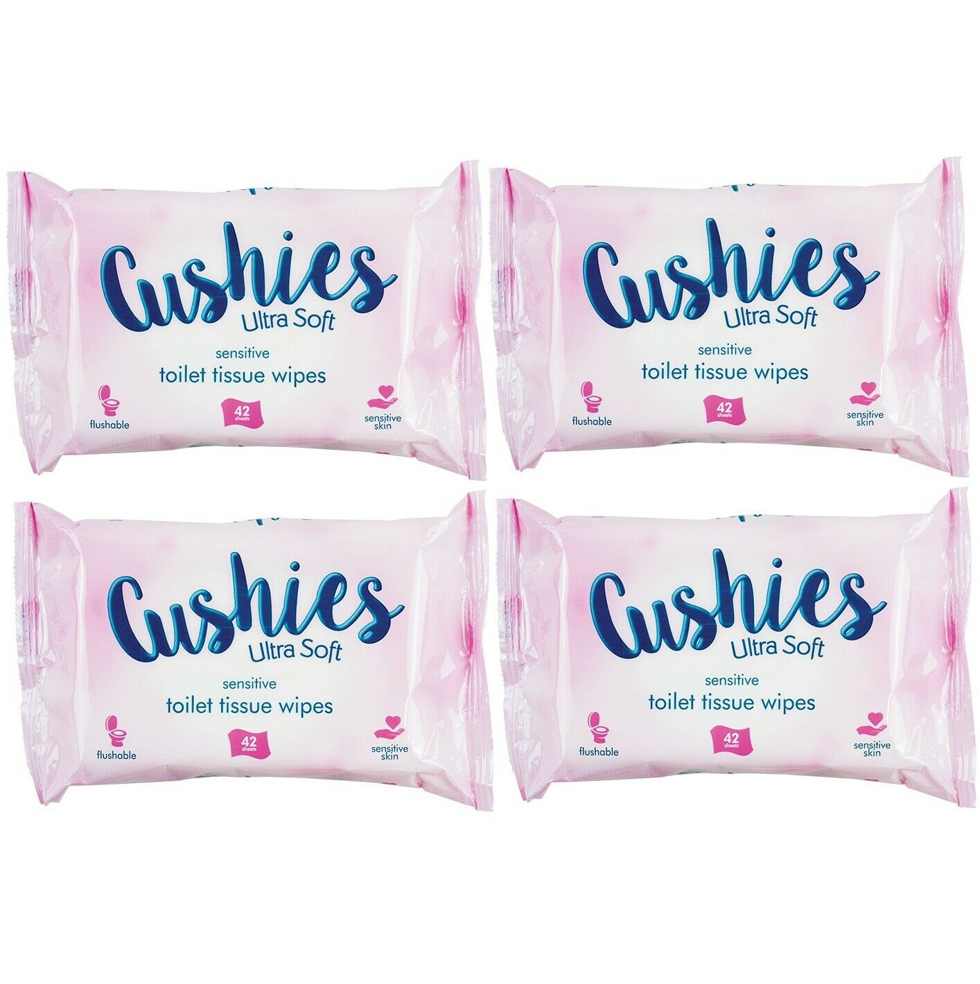 Cushies Ultra Soft Toilet Tissue Wipes Flushable Gentle PH Balance Alcohol Free