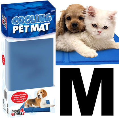 Pet Dog Cat Cooling Gel Mat Bed Summer Heat Relief Non Toxic Cushion Pad 45x60cm