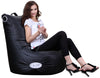 XXL SPEAKER LEATHER BEANBAG HIGH BACK CHAIR GAMER GAMING BEAN BAG POD SEAT IPOD