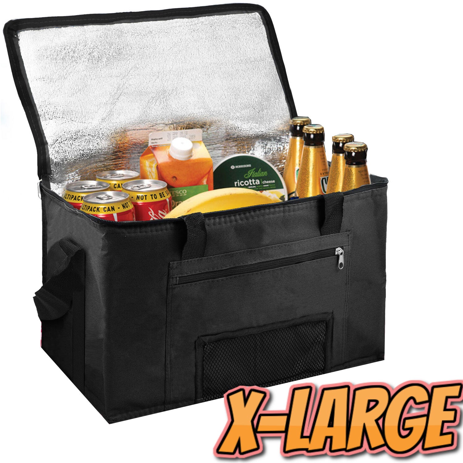 Extra Large 28L Insulated Cooler Cool Bag Box Picnic Camping Food Drink Ice